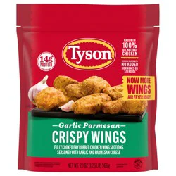 Tyson Garlic Parmesan Crispy Wings