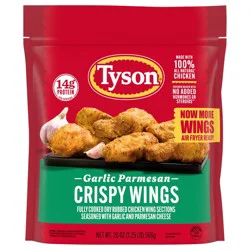 Tyson Garlic Parmesan Crispy Wings