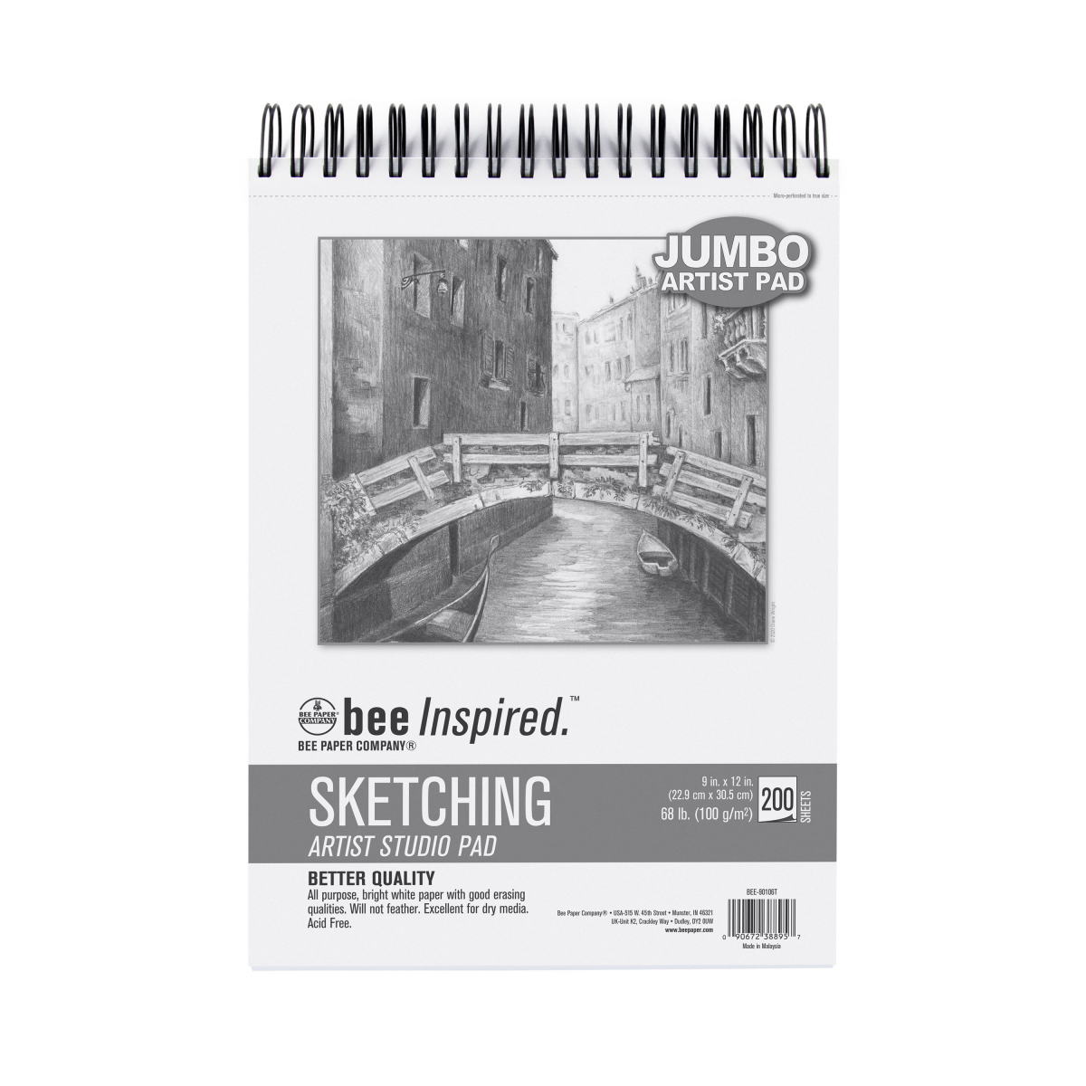slide 1 of 1, BEE Paper 9"x12" Sketching Artist Pad, 1 ct