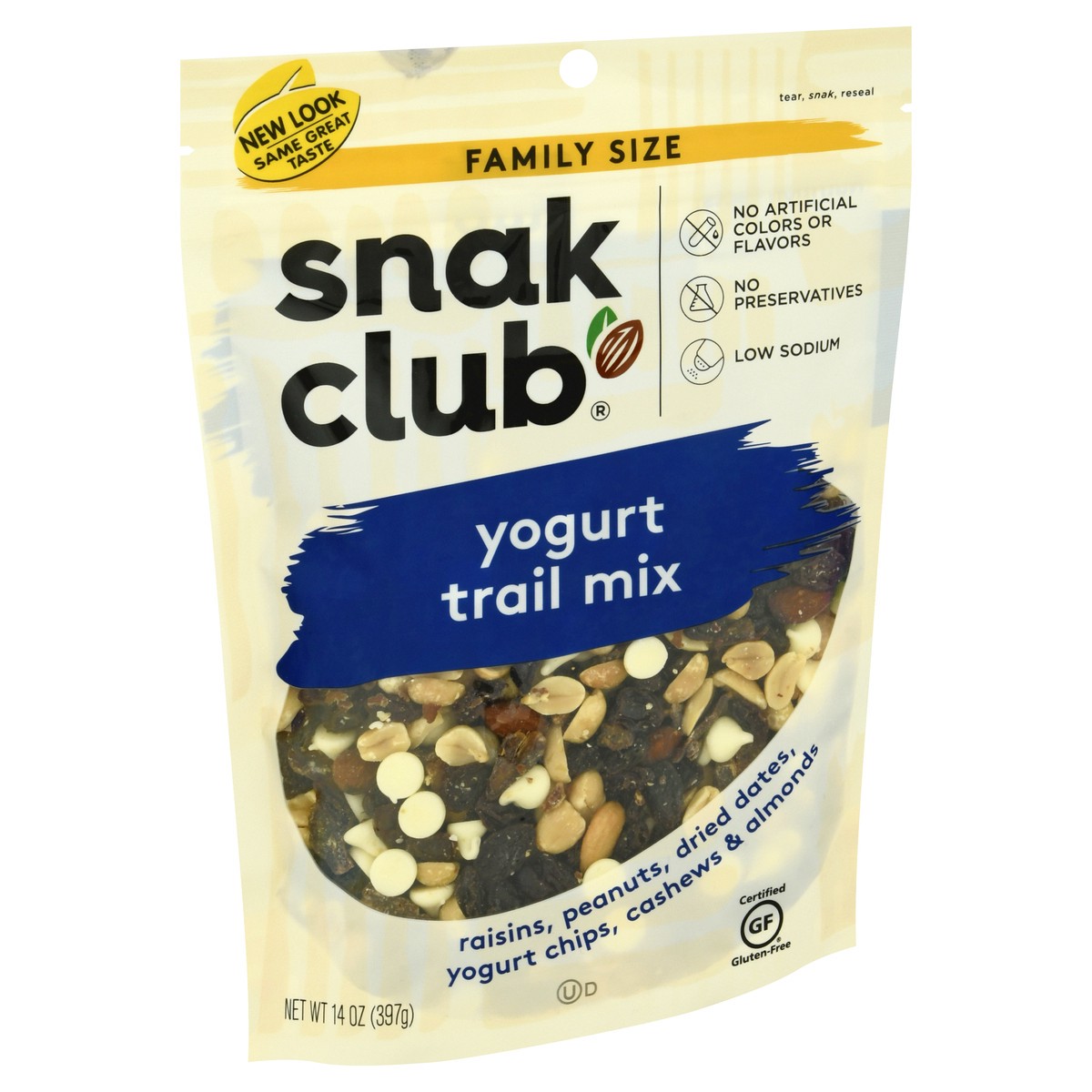 slide 2 of 9, Snak Club Family Size Yogurt Trail Mix 14 oz, 14 oz