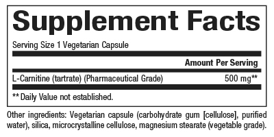 slide 2 of 2, Natural Factors L-Carnitine, 60 ct