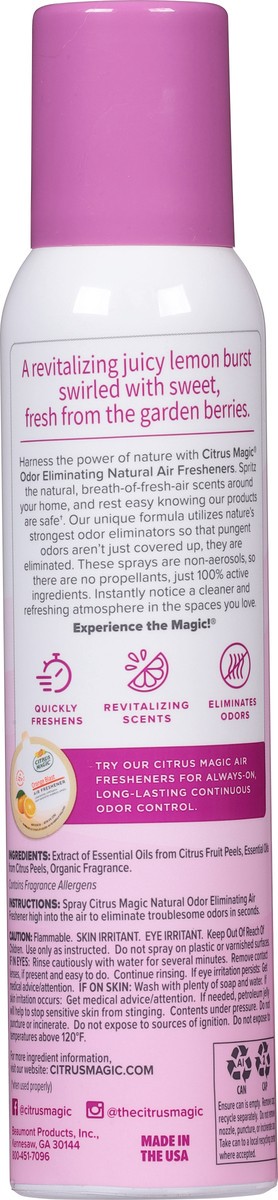 slide 8 of 13, Citrus Magic Odor Eliminating Lemonberry Air Freshener 3.0 oz, 3 oz