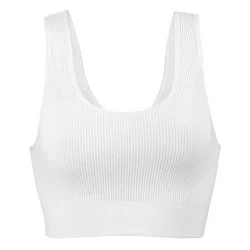 Dip Seamless Ribbed Ivory Bralette