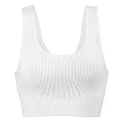 Dip Seamless Ribbed Ivory Bralette