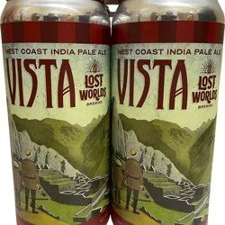 Lost Worlds Vista West Coast IPA - 4 Pack 16 oz Cans