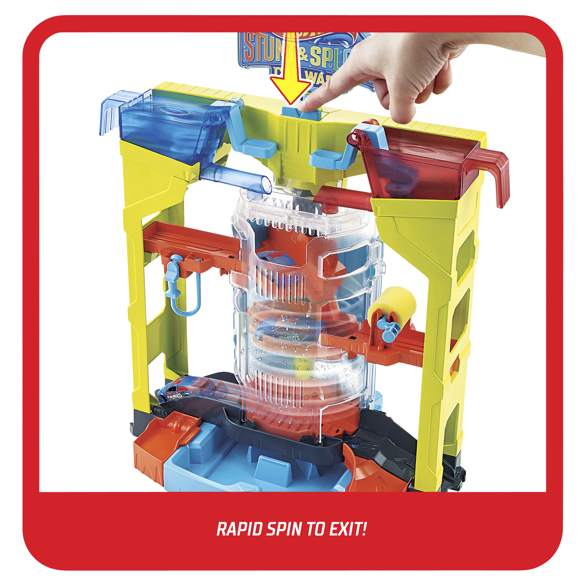 slide 25 of 25, Hot Wheels Stunt & Splash Car Wash Play Set, 1 ct