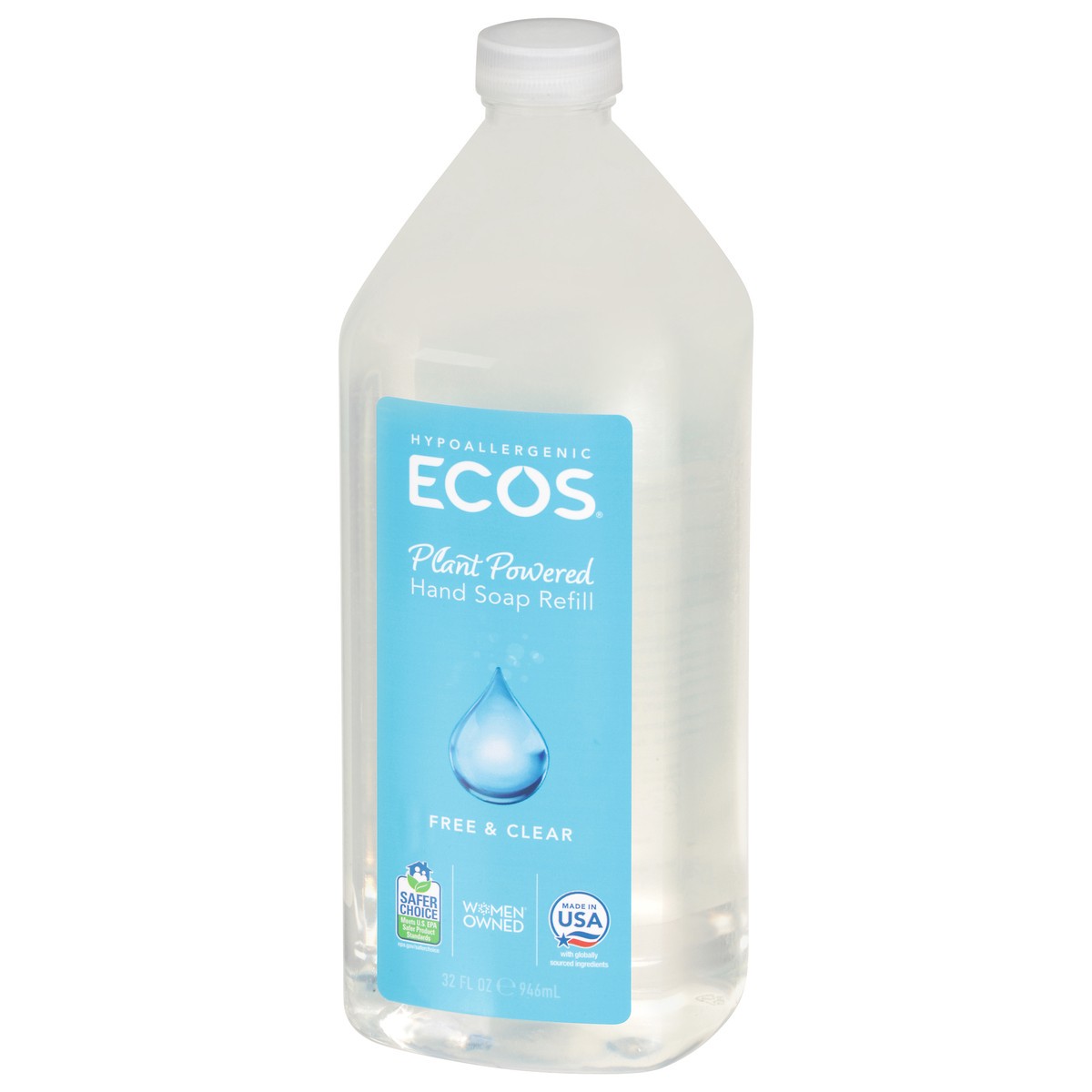 slide 8 of 9, ECOS Free & Clear Refill Hand Soap 32 fl oz, 32 fl oz
