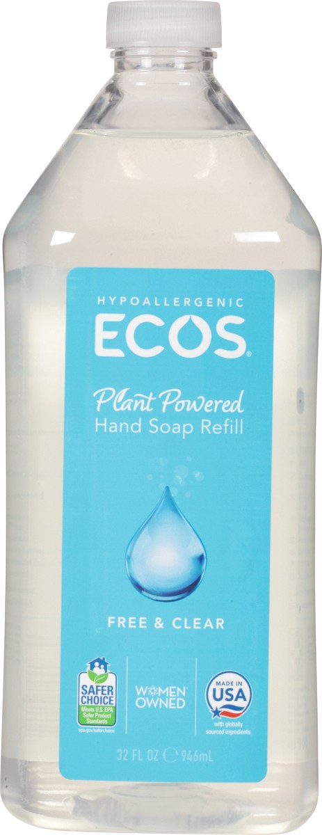 slide 9 of 9, ECOS Free & Clear Refill Hand Soap 32 fl oz, 32 fl oz