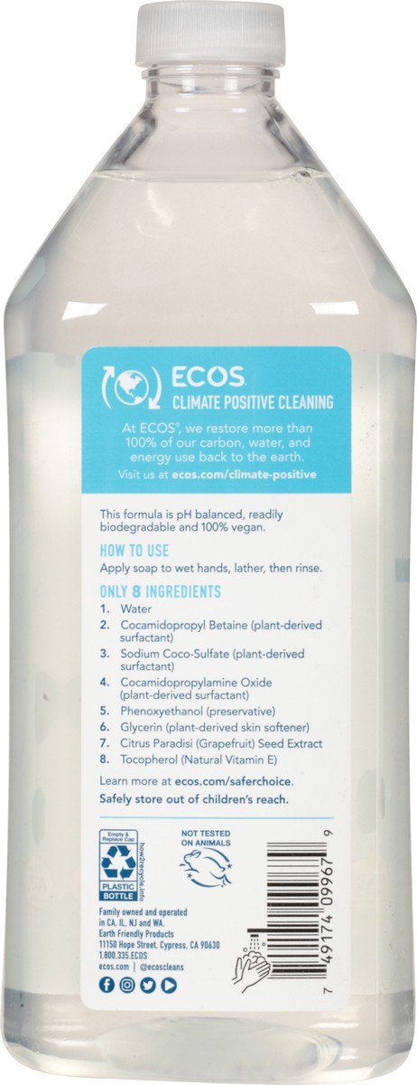 slide 6 of 9, ECOS Free & Clear Refill Hand Soap 32 fl oz, 32 fl oz