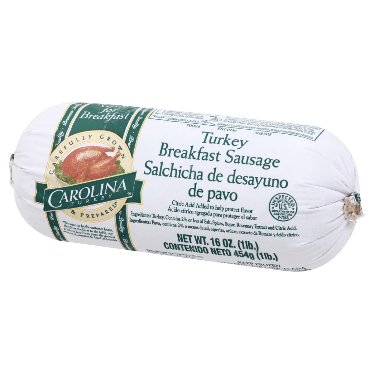 slide 7 of 10, Carolina Turkey Breakfast Sausage 16 oz, 16 oz