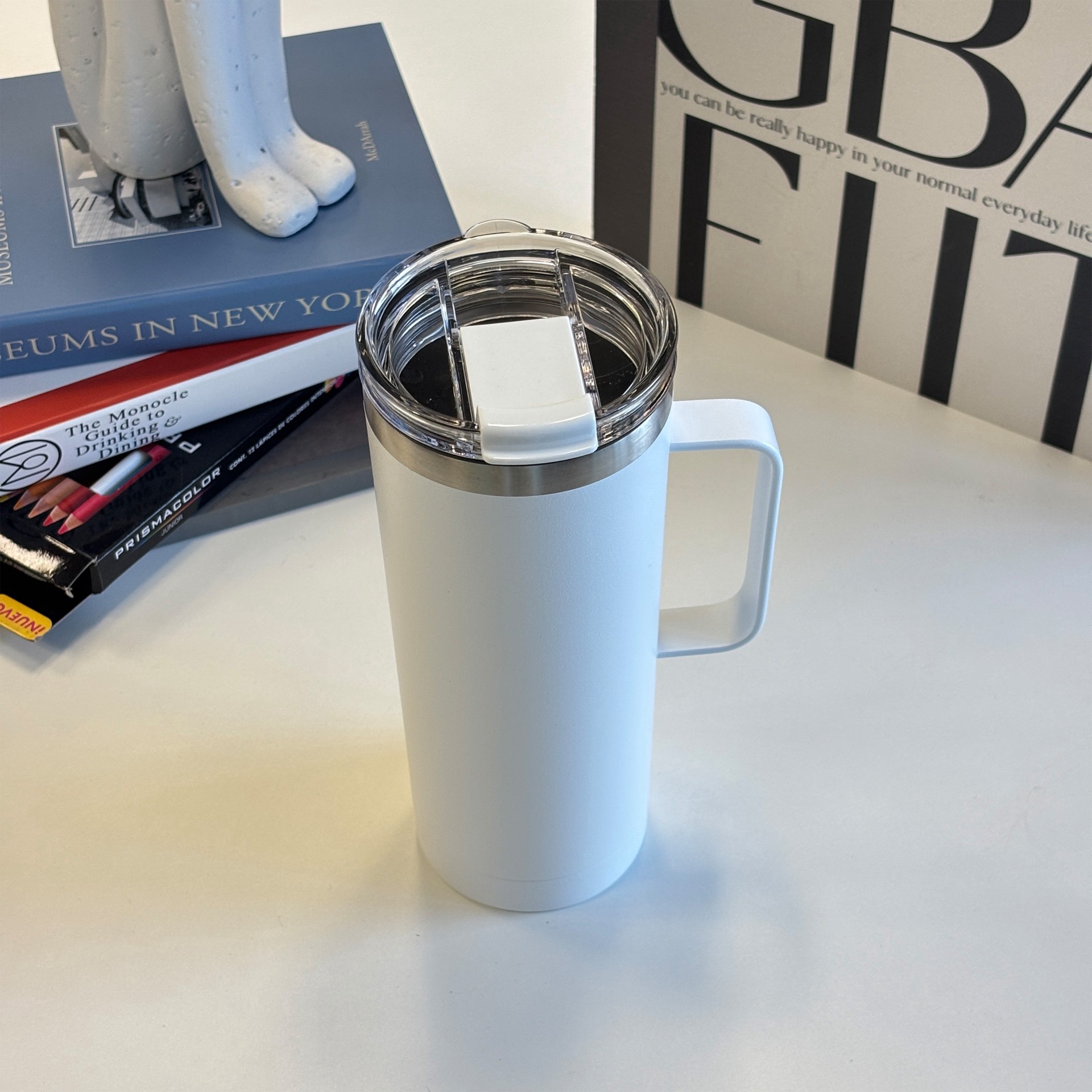 slide 4 of 5, 20 oz Stainless Steel Insulated Coffee Tumbler by Ashland, 20 oz