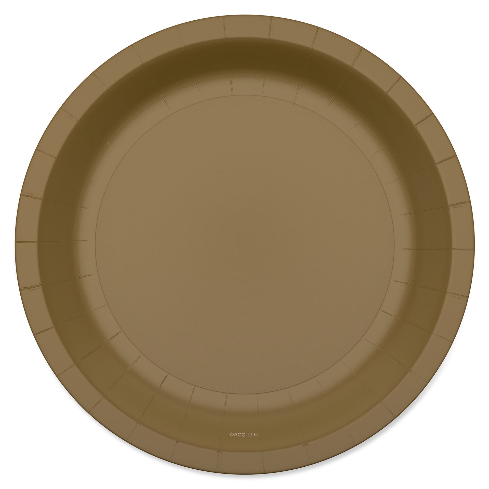 slide 1 of 3, American Greetings 10-Count 7" All Occasion Paper Plates, Gold, 10 ct