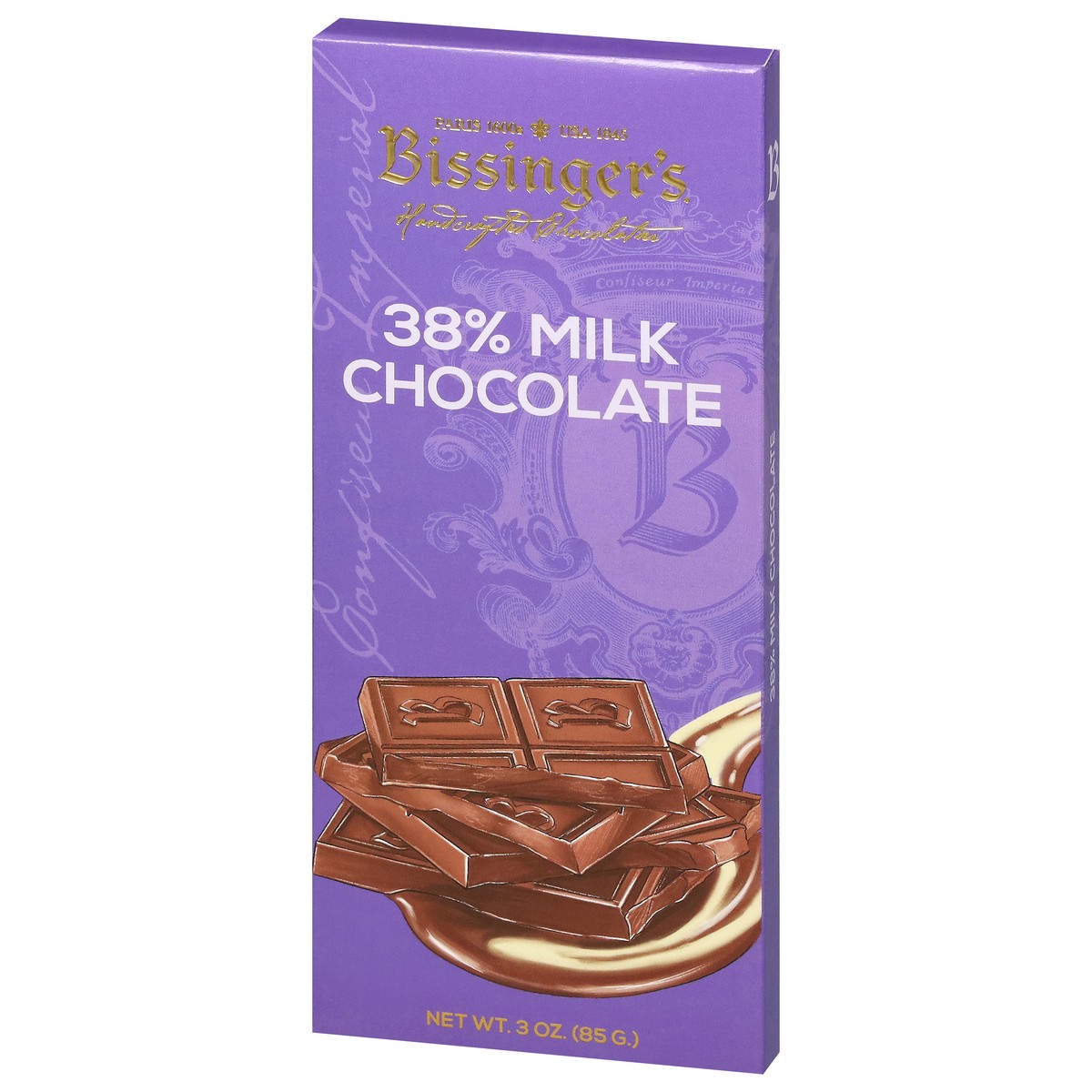 slide 11 of 13, Bissinger's 38% Milk Chocolate 3 oz, 3 oz