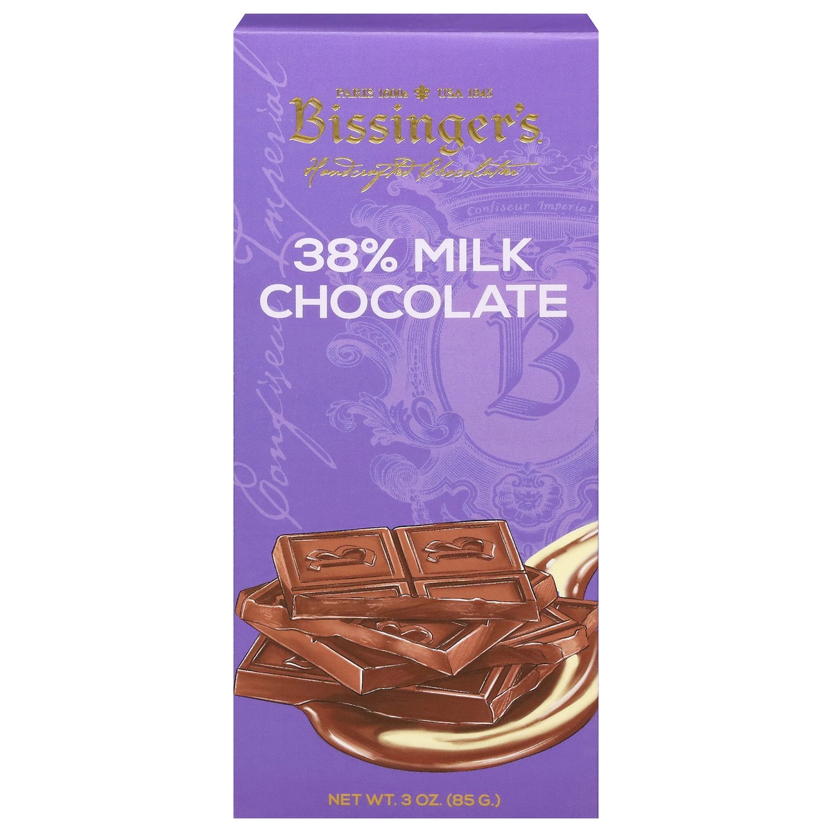 slide 4 of 13, Bissinger's 38% Milk Chocolate 3 oz, 3 oz