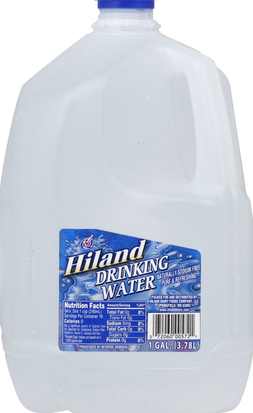 slide 1 of 1, Hiland Dairy Drinking Water, 1 gal