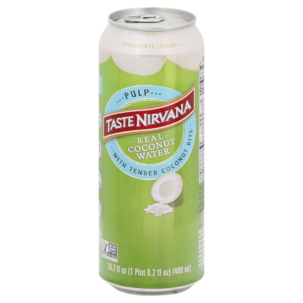 slide 1 of 1, Taste Nirvana Pulp Coconut Water 16.2 oz, 16.2 oz