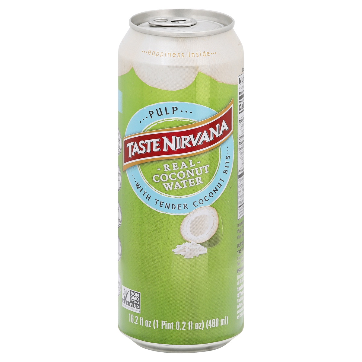 slide 1 of 1, Taste Nirvana Pulp Coconut Water 16.2 oz, 