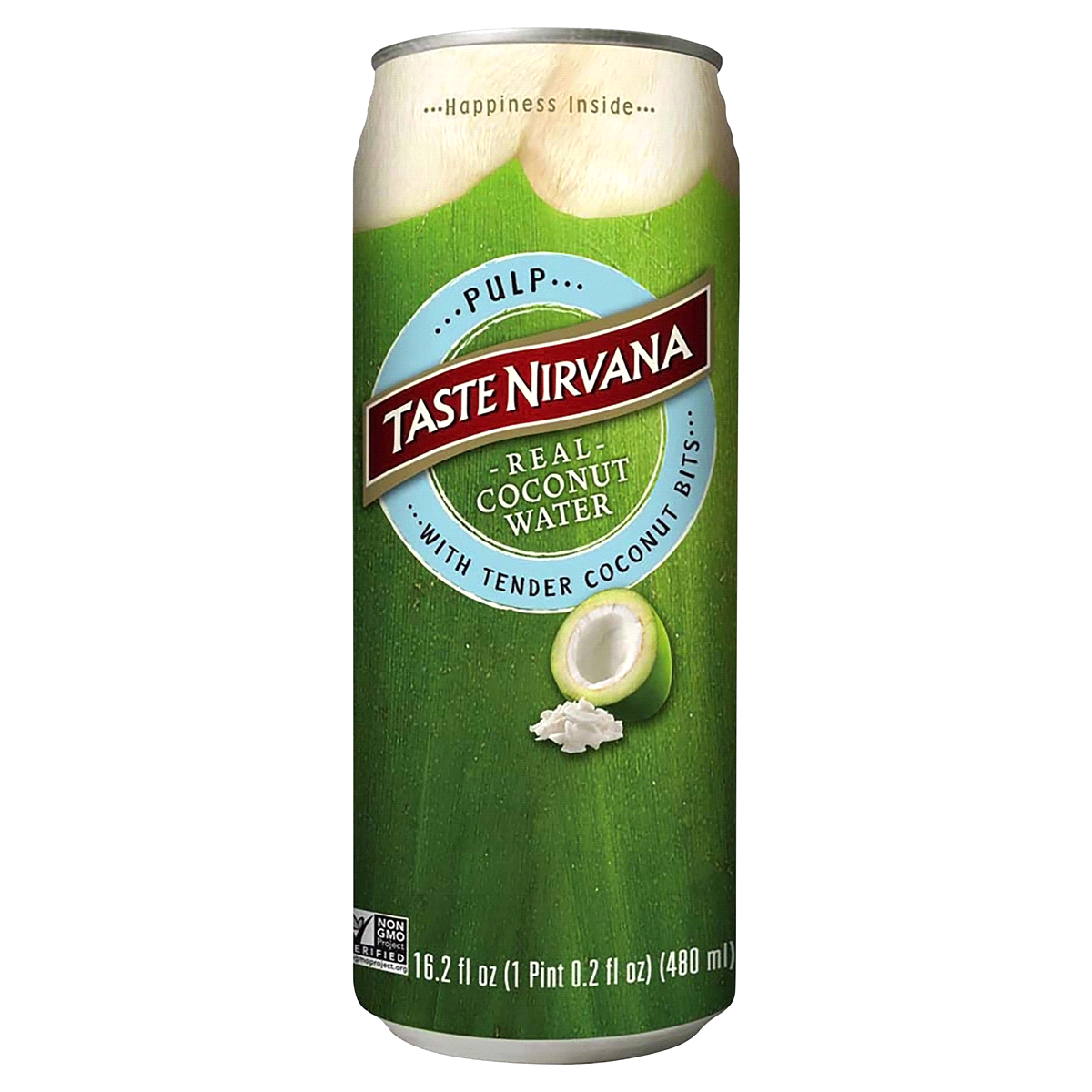 slide 1 of 2, Taste Nirvana Coconut Water With Pulp, 16.2 fl oz