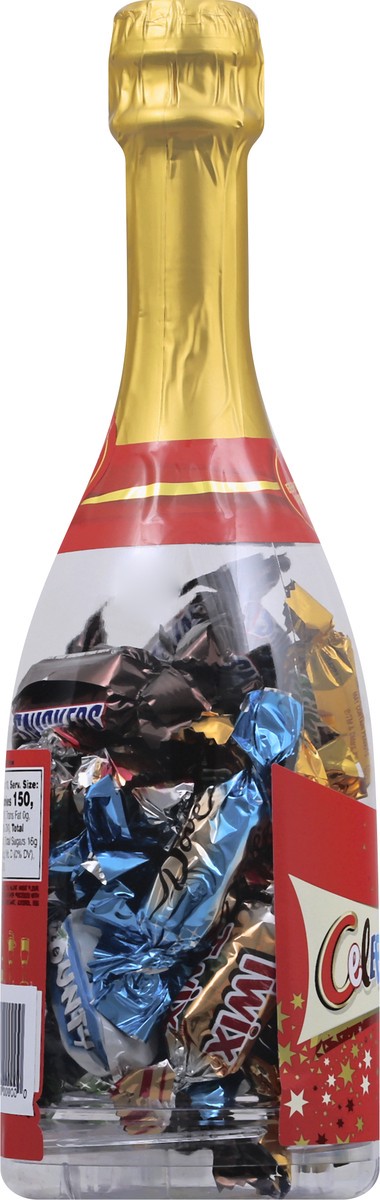 slide 2 of 6, CELEBRATIONS Chocolate Variety Mix Candy Bars, 9.52-Oz Christmas Gift Champagne Bottle, 9.52 oz