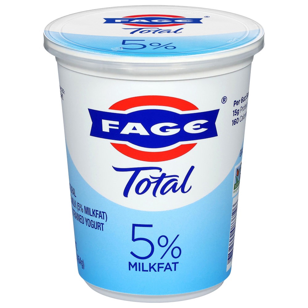 slide 1 of 3, Fage Total Whole Milk, Plain, 16 oz