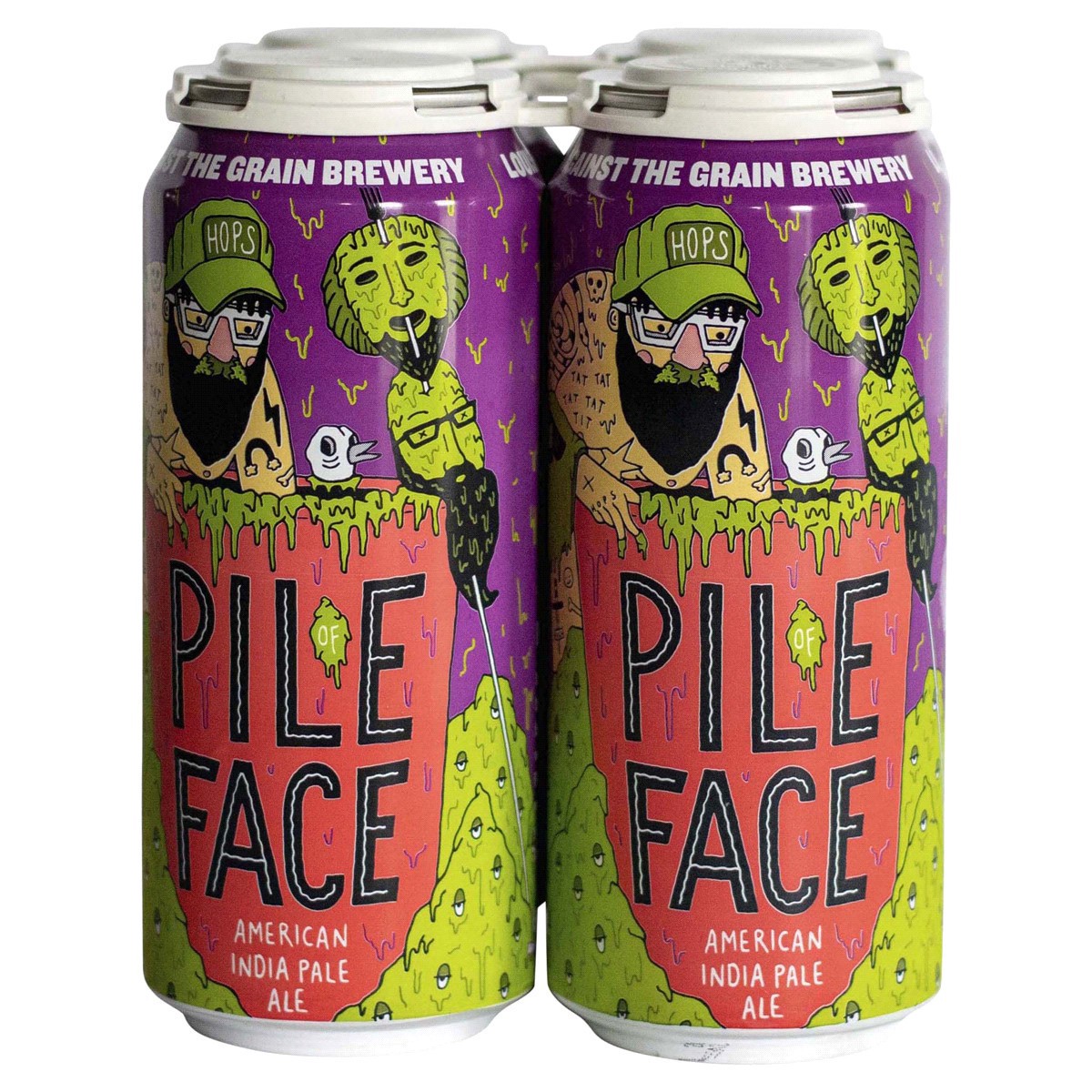 slide 1 of 5, Against the Grain Brewery Pile of Face, 4 ct; 16 oz