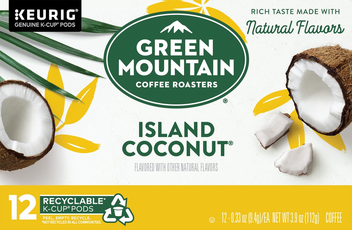 slide 2 of 11, Green Mountain Coffee Green Mountain Island Coconut K-Cup Pods - 12 Count, 12 ct