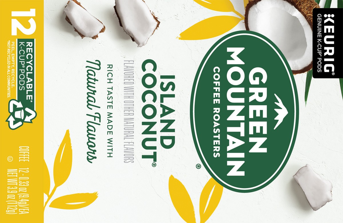 slide 11 of 11, Green Mountain Coffee Green Mountain Island Coconut K-Cup Pods - 12 Count, 12 ct