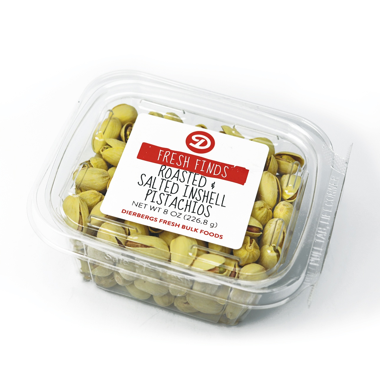 slide 1 of 1, Dierbergs Roasted & Salted Inshell Pistachios, 8 oz