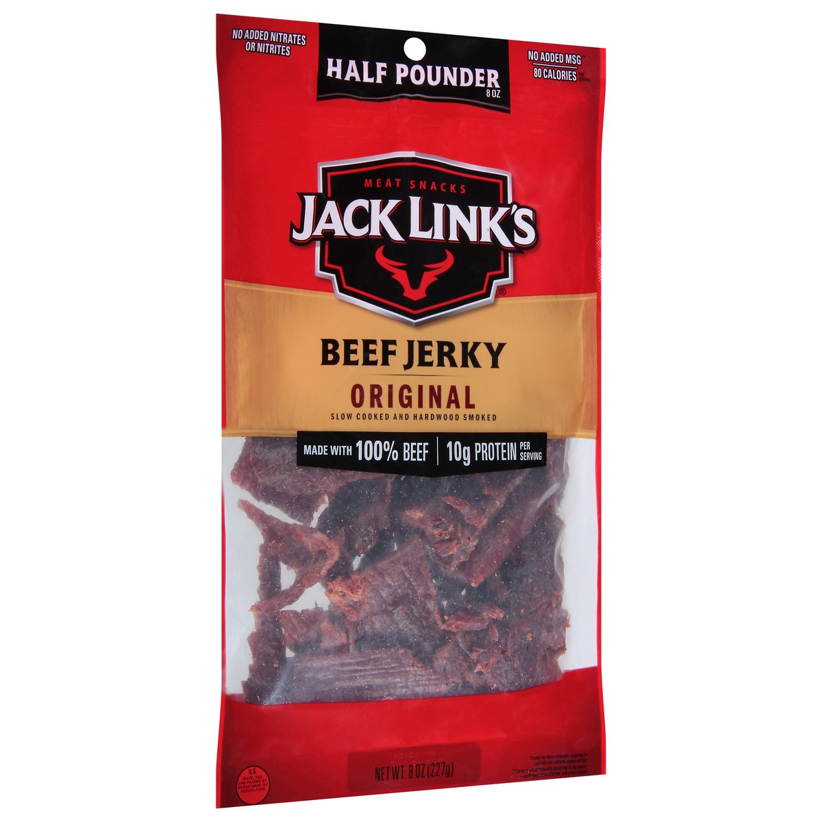 slide 9 of 9, Jack Link's Original Beef Jerky Half Pounder 8 oz, 8 oz