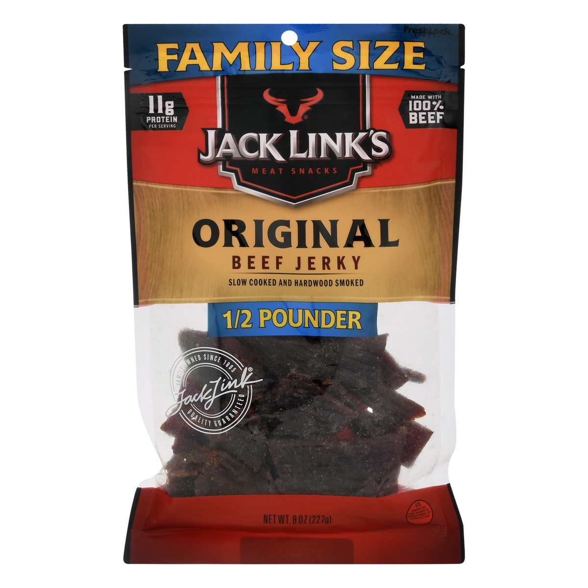 slide 1 of 2, Jack Link's Original Beef Jerky Family Size - 8oz, 8 oz