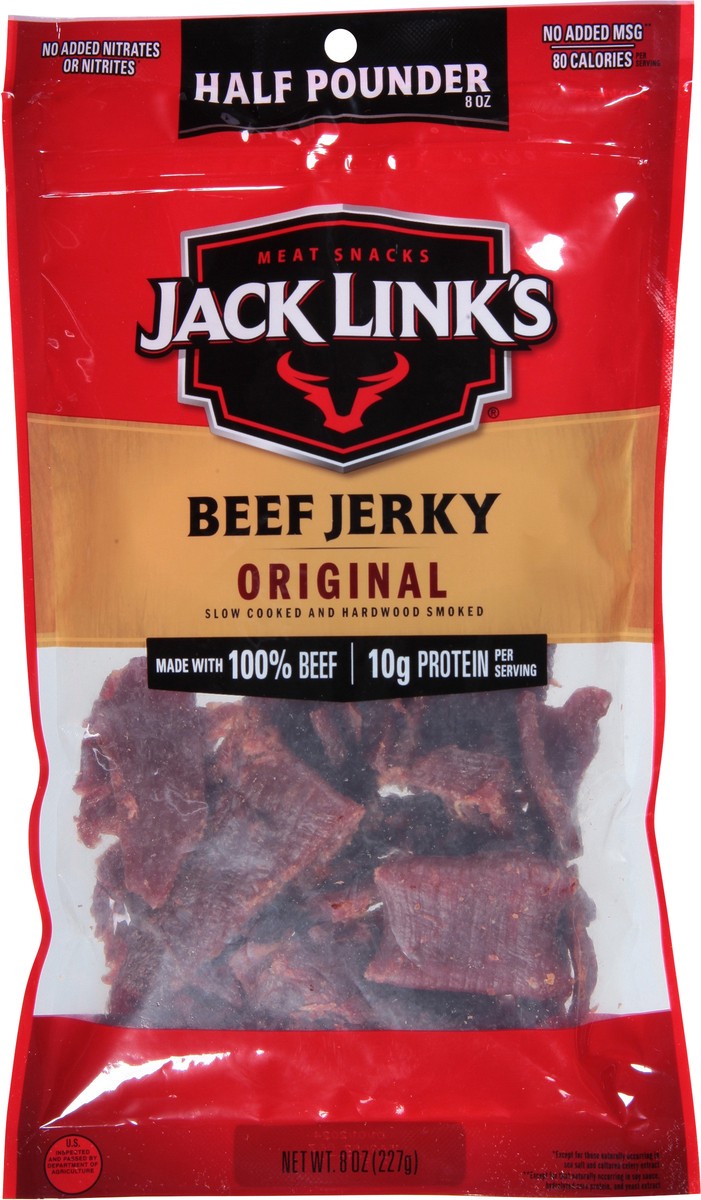 slide 4 of 9, Jack Link's Original Beef Jerky Half Pounder 8 oz, 8 oz