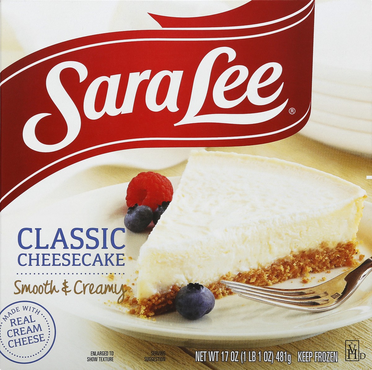 slide 2 of 9, Sara Lee Original Cream Cheesecake, 17 oz
