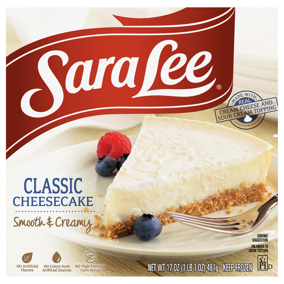 slide 1 of 9, Sara Lee Classic Style Cheesecake 7" Classic 17oz, 17 oz