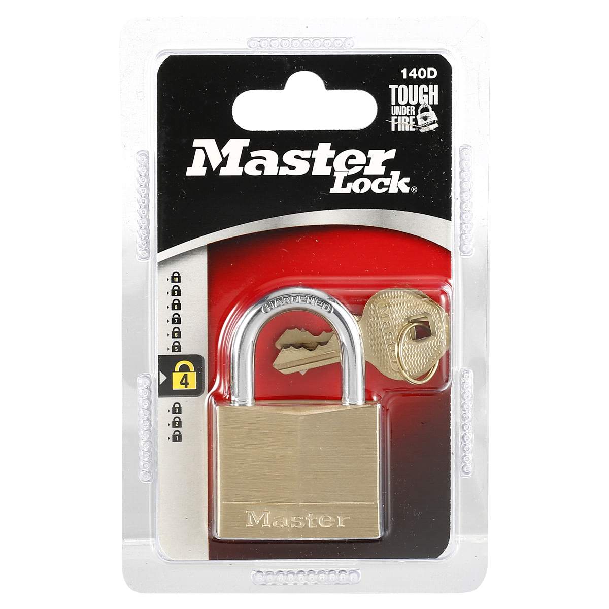 slide 1 of 5, MASTERLOCK Classic Brass Padlock 1-9/16 Inch, 1 ct