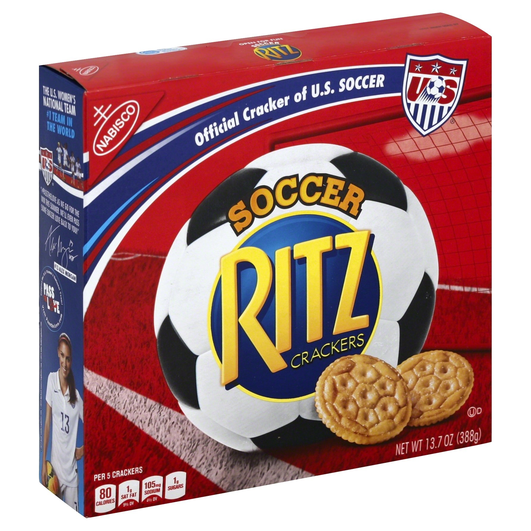 slide 1 of 8, Ritz Crackers, Soccer, 13.7 oz