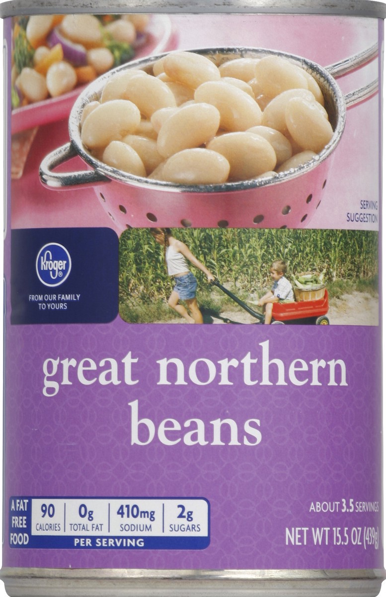 slide 3 of 7, Kroger Great Northern Beans, 15.5 oz