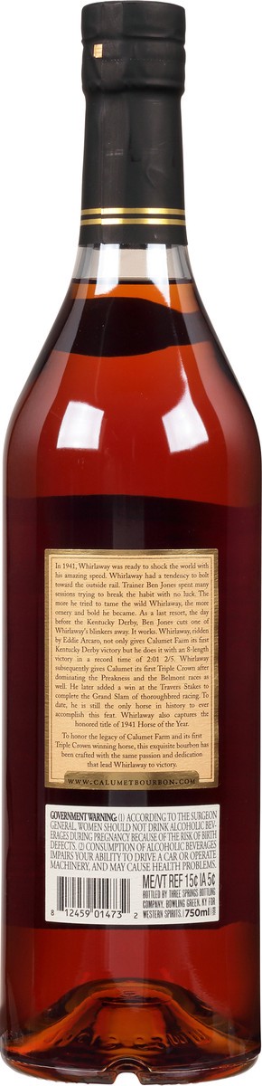 slide 2 of 9, Calumet Farm Calumet Kentucky Straight Bourbon Whiskey, 750 ml