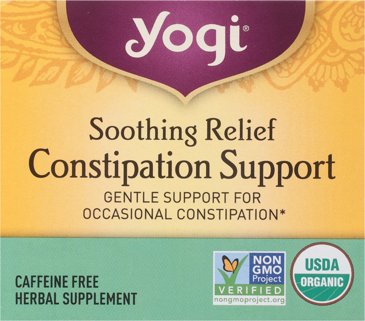 slide 10 of 12, Yogi Caffeine Free Soothing Relief Constipation Support 16 Tea Bags, 16 ct