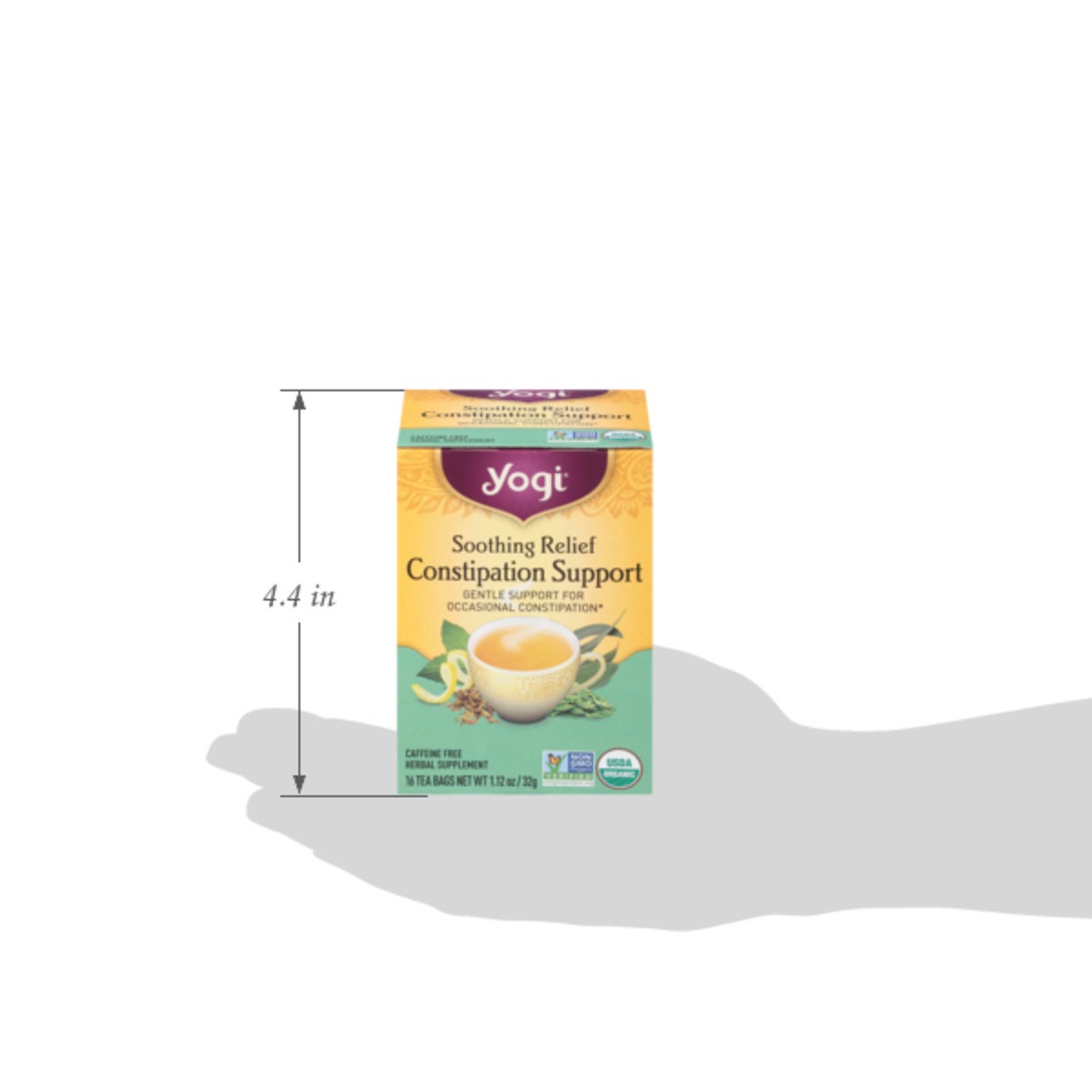 slide 2 of 12, Yogi Caffeine Free Soothing Relief Constipation Support 16 Tea Bags, 16 ct