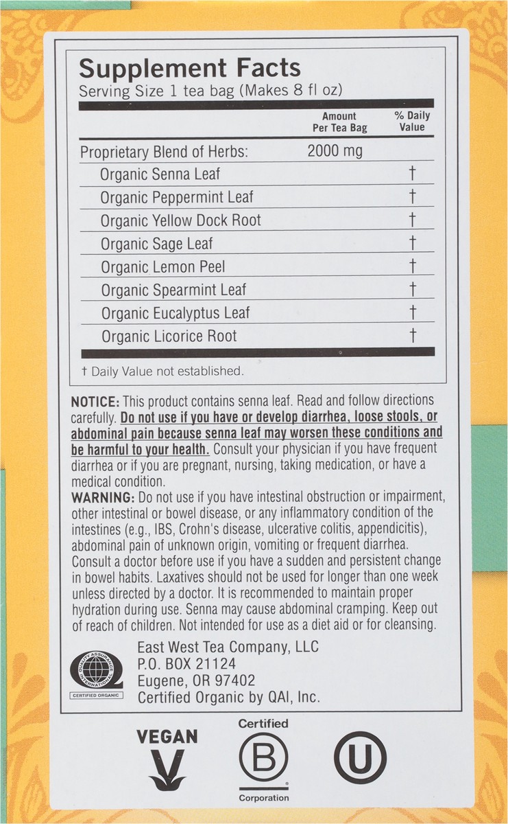 slide 5 of 12, Yogi Caffeine Free Soothing Relief Constipation Support 16 Tea Bags, 16 ct