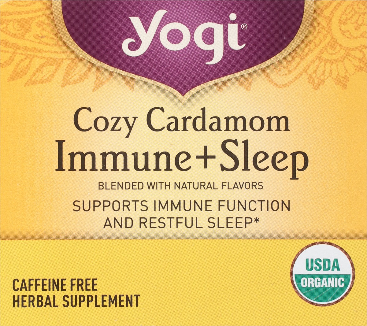 slide 4 of 13, Yogi Caffeine Free Cozy Cardamom Immune + Sleep 16 Tea Bags, 16 ct