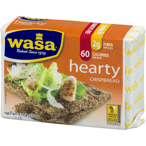 slide 5 of 18, Wasa Hearty Rye Crispbread, 8.8 oz