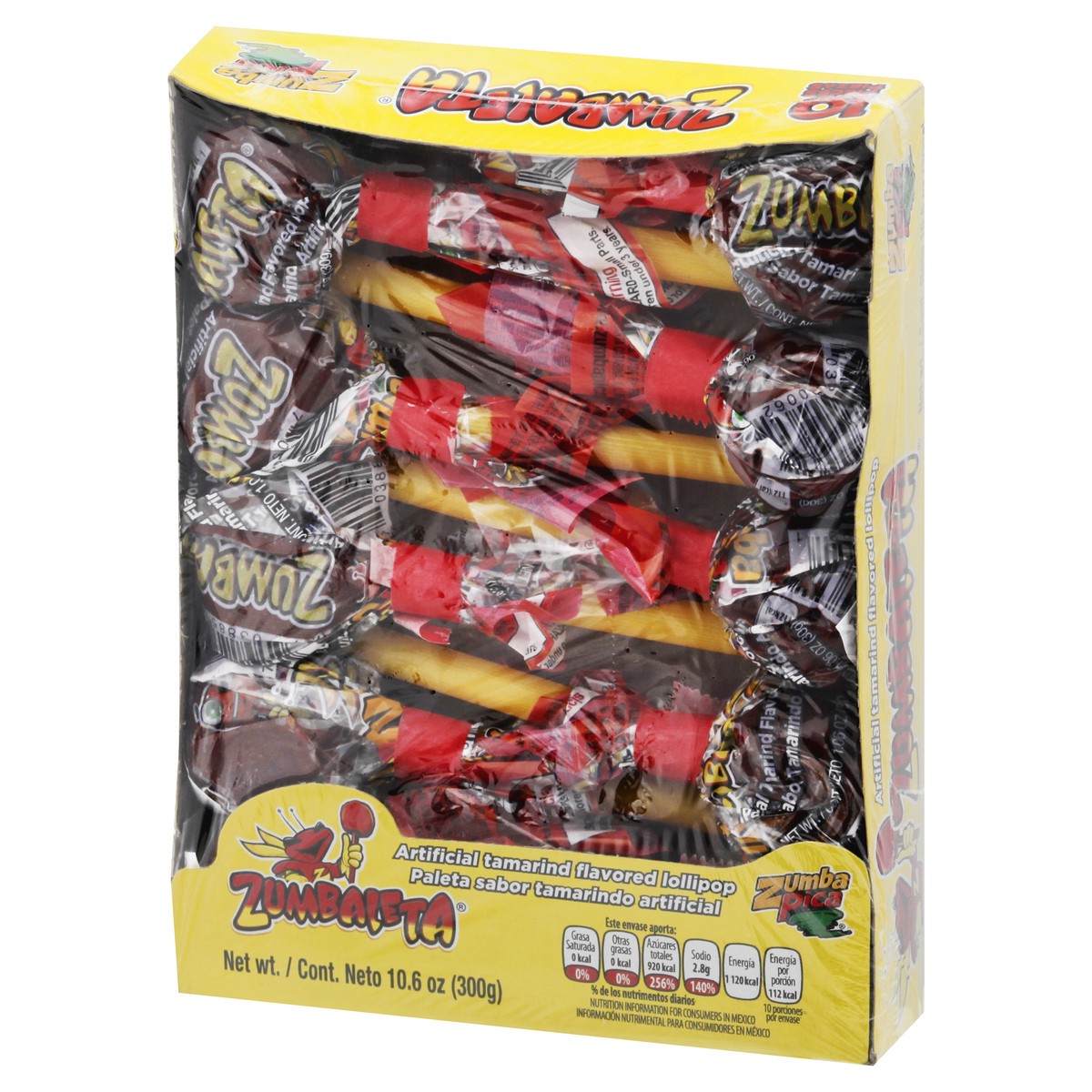 slide 9 of 9, Zumbaleta Artificial Tamarind Flavored Lollipop 10 ea, 10 ct