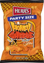 Herr's Party Size Honey Cheese Flavored Curls 13 oz Bag