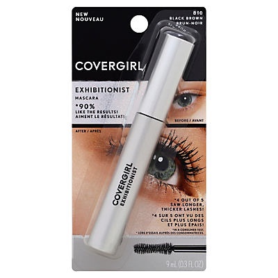 slide 1 of 1, Covergirl Exhibitionist Mascara Regular Black Brown 810, 0.3 oz