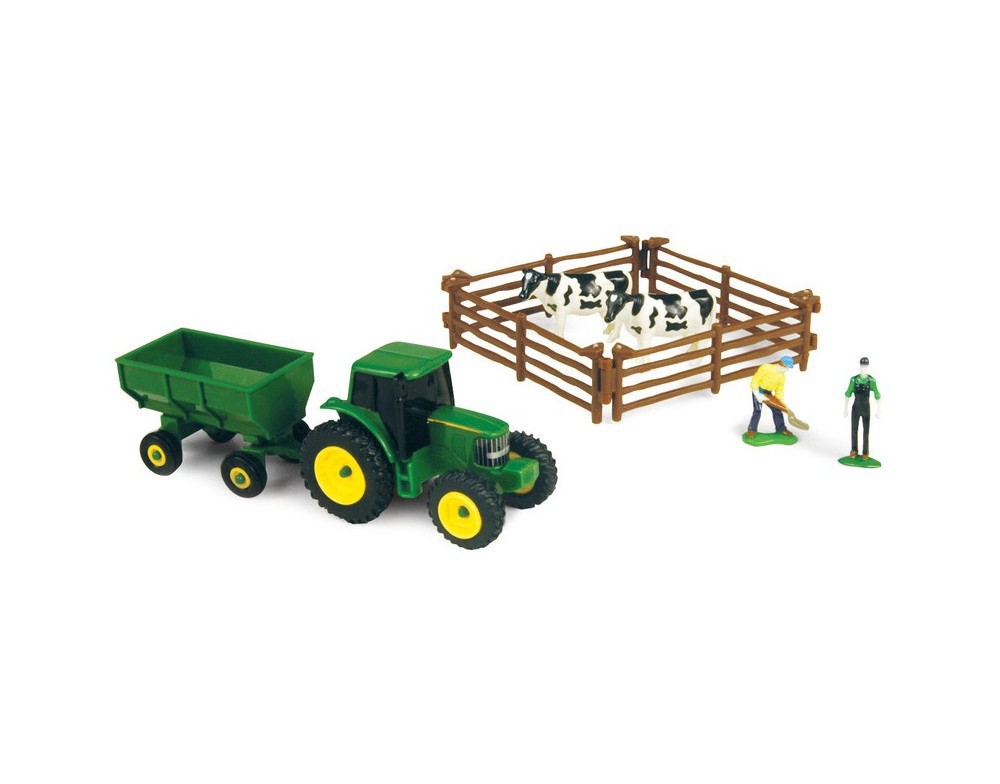 slide 5 of 5, John Deere Farm Toy, 10 pc