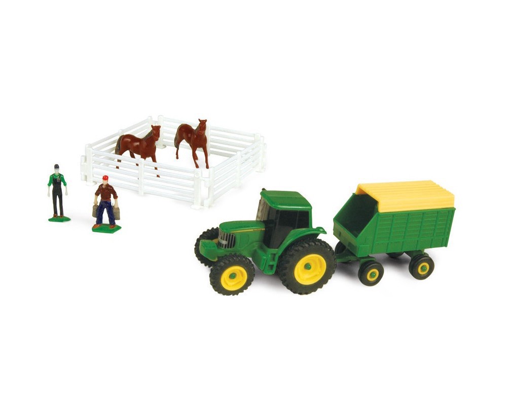 slide 2 of 5, John Deere Farm Toy, 10 pc