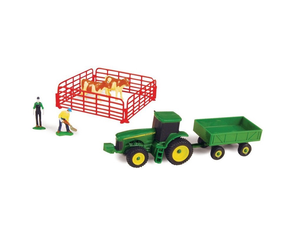 slide 3 of 5, John Deere Farm Toy, 10 pc