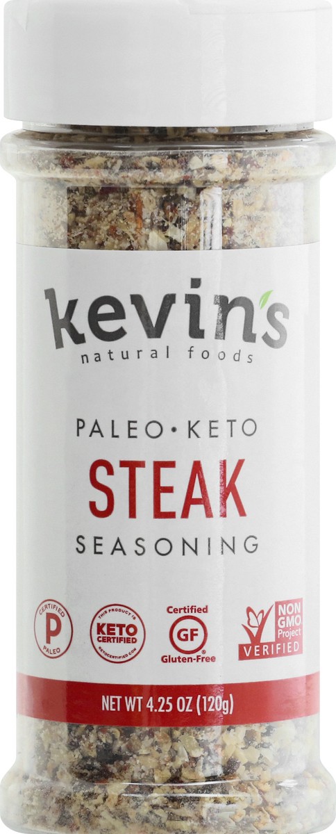 slide 9 of 9, Kevin's Natural Foods Steak Seasoning 4.25 oz, 4.25 oz