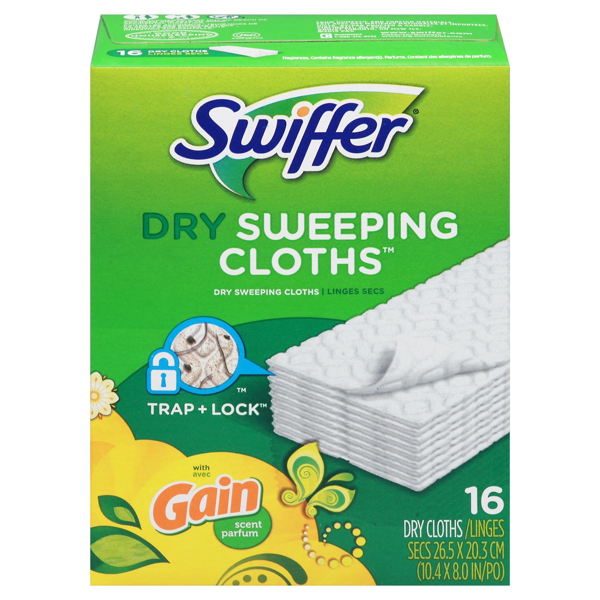 slide 1 of 2, Swiffer Dry Sweeping Cloths 16 Dry Cloths 16 ea, 16 ct